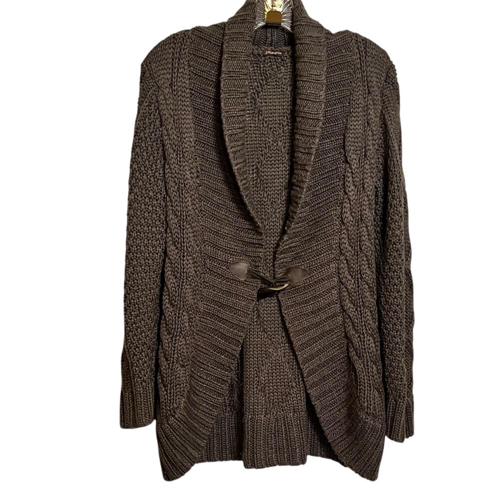 J.McLaughlin Wool Toggle Chunky Cable knit Cardigans Women’s size M